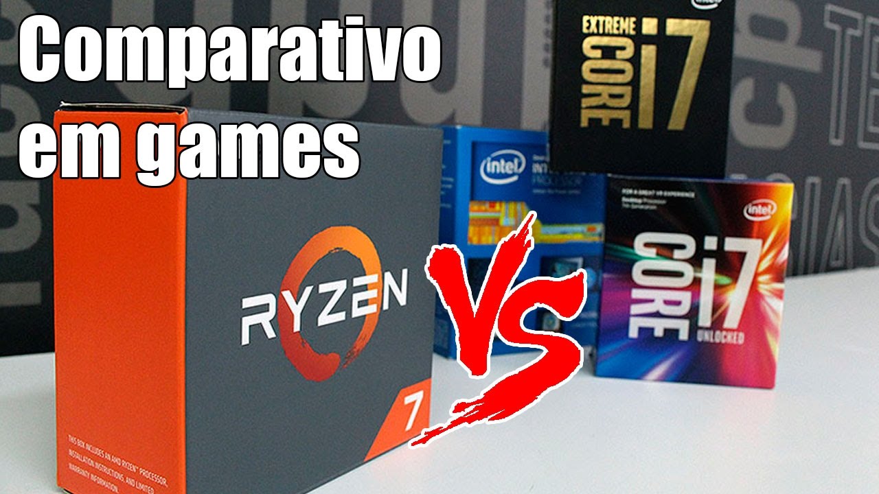 Comparativo em games: Ryzen 7 1800X e 1700X vs Core i7-7700K, 6800K e 6950X