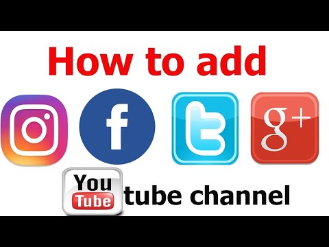 youtube სოციალური ქსელების დამატება