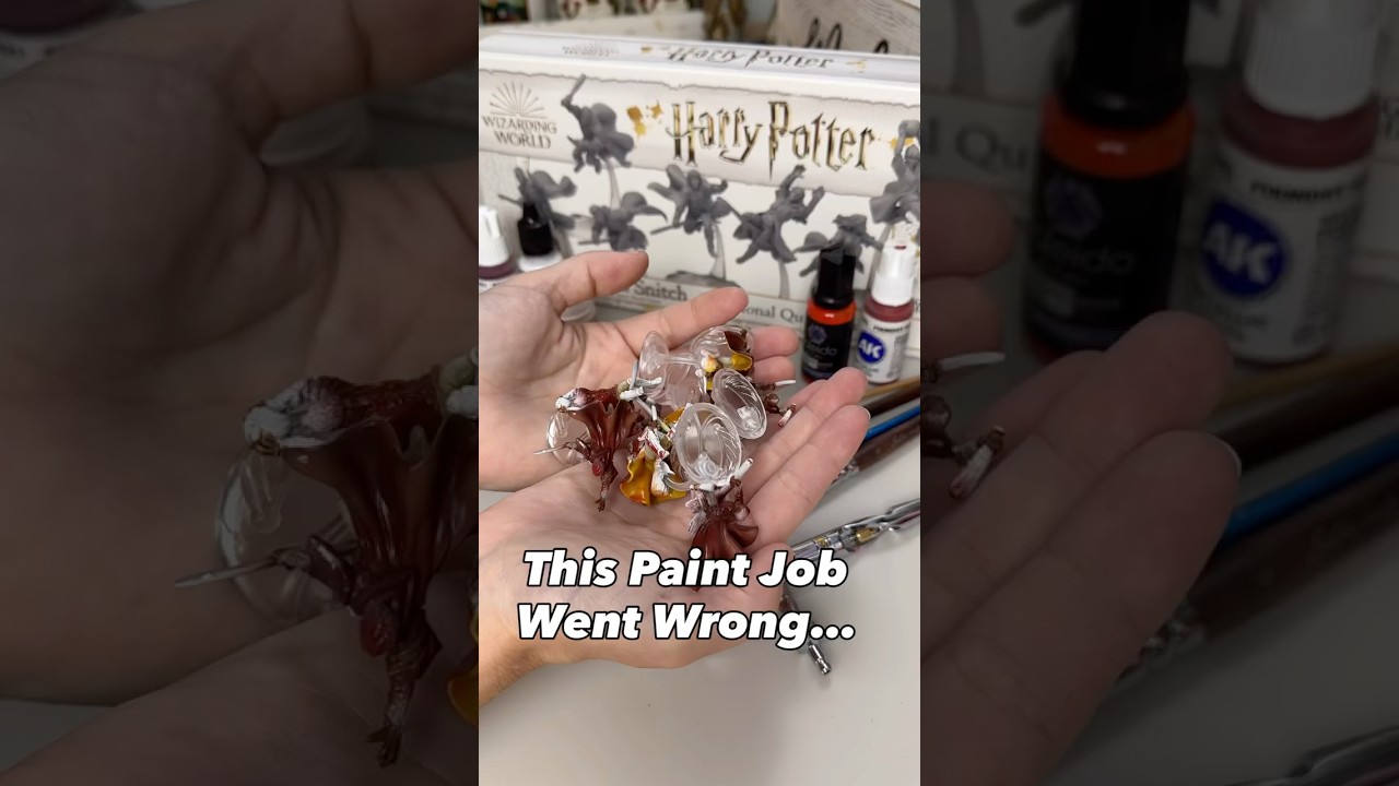 Stripping Paint off Harry Potter Miniatures with Simple Green Cleaner