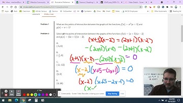 Find the Intersection Points of Polynomials with Algebra (Factor by Grouping, example 2)