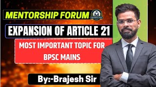 Mains Answer writing approach:-Article 21