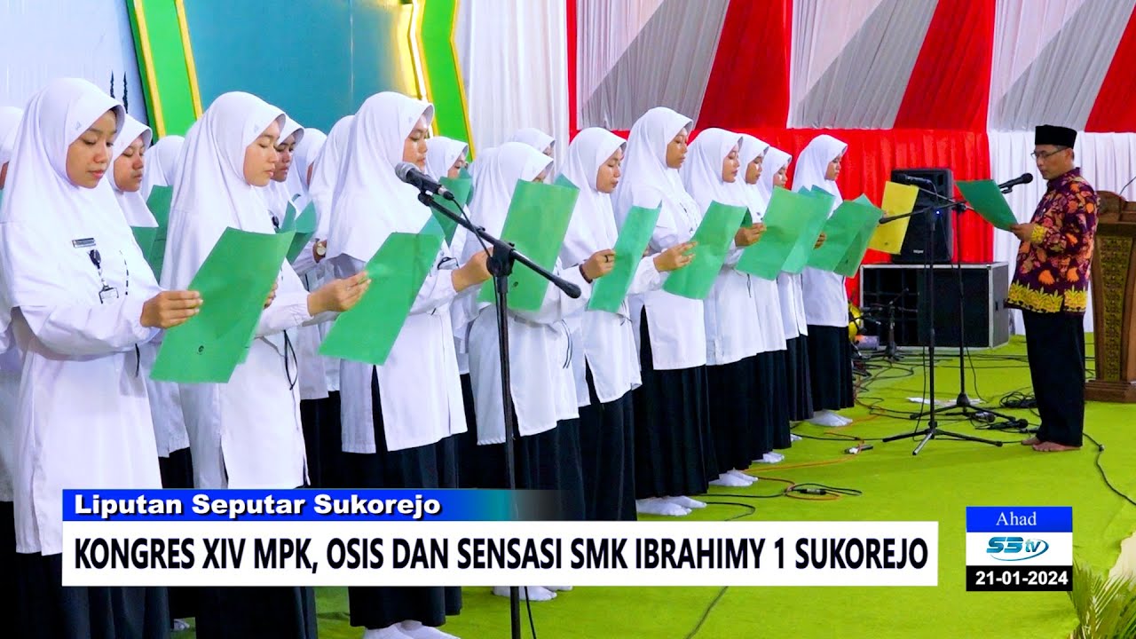 Kongres XIV MPK, OSIS dan SENSASI SMK Ibrahimy 1 Sukorejo || S3tv