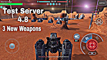 War Robots Test Server (4.8) 3 New Weapons (Igniter) (Husar) (Avalanche)