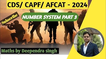 Number System-03 II CDS 1 2024 II AFCAT 1 2024