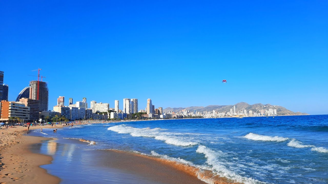 BENIDORM Poniente Beach walk! 4K 