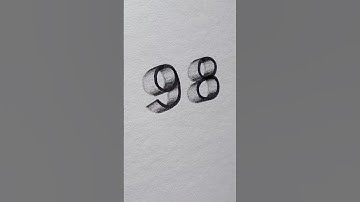 3D DRAWING NUMBERS - TRICK ART