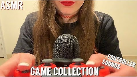 ASMR Game Collection (Binaural Controller Sounds, Sticky Sounds, Tapping and Soft Whispering)