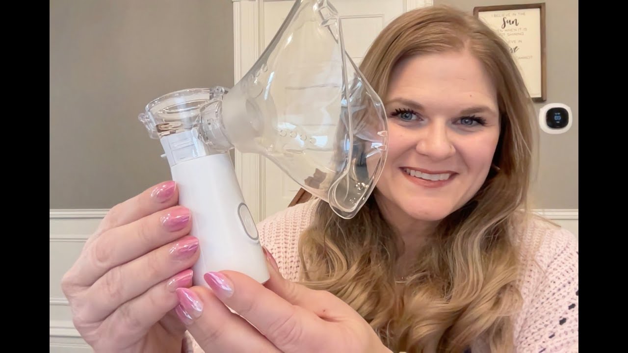 Портативный небулайзер для взрослых и детей, ручной небулайзер-увлажнитель с двумя режимами работ...