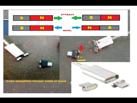 how to make a magnetic charger cable at home | MR SHA