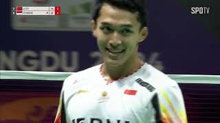 [BWF] MS2 - Finals｜LI Shi Feng (CHN) vs Jonatan CHRISTIE (INA) H/L | Thomas Cup Finals 2024