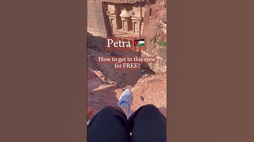 How to get to “The View” to the Treasury in Petra 🇯🇴 #petra #jordania