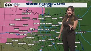 DFW Weather | Severe thunderstorm watch Thursday evening west of metroplex, 14 day forecast