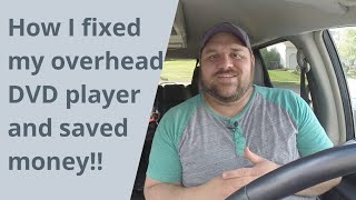 How to fix a car DVD player and save