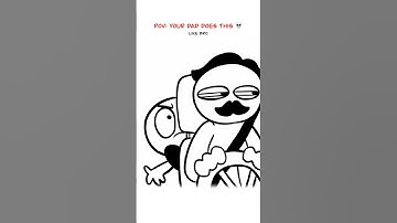 Dads be Like 😅 (Animation Meme) Anim: RedFlowerCrown #shorts