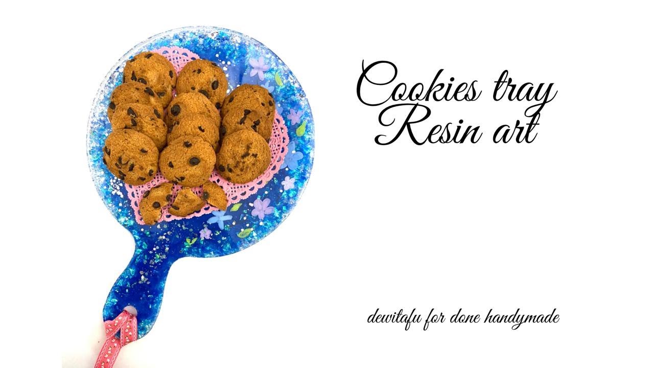 Cookie tray -  resin art