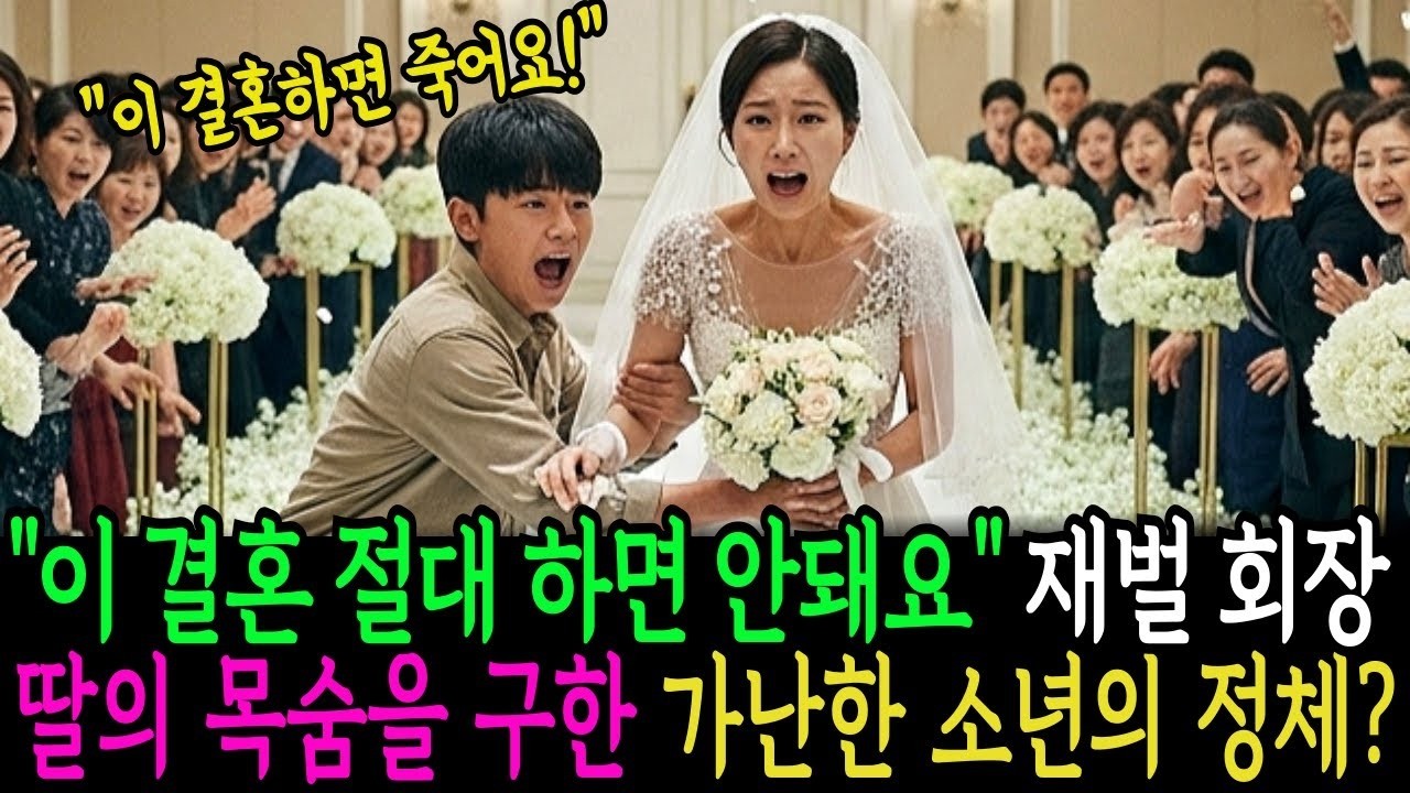 30 '이 결혼 절대 하면 안돼요' 결혼식장에서 재벌 회장딸의 목숨을 구한 가난한 소년의 충격적인 정체   감동사연