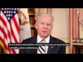 Yhdysvaltain varapresidentti Joe Bidenin onnittelutervehdys sata vuotta täyttävälle Suomelle