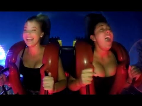 Bouncing Boobs On Swing Nip Slip Down Blouse Slingshot - YouTube.