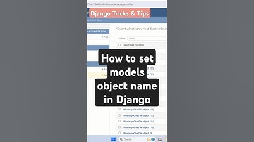 [Django] Change model object name on Admin site #coding  #python  #django  #djangoframework