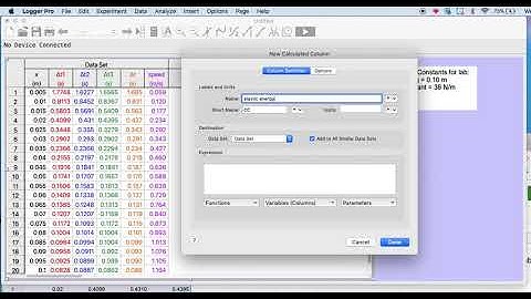 Manipulating Energy Lab Data in Logger Pro 1 20