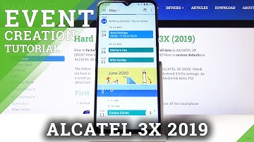 How to Set Up Reminder in Alcatel 3X 2019 - Add Event to Calendar