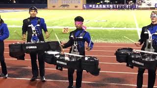 VIDEO: Texas high school students play drums blindfolded