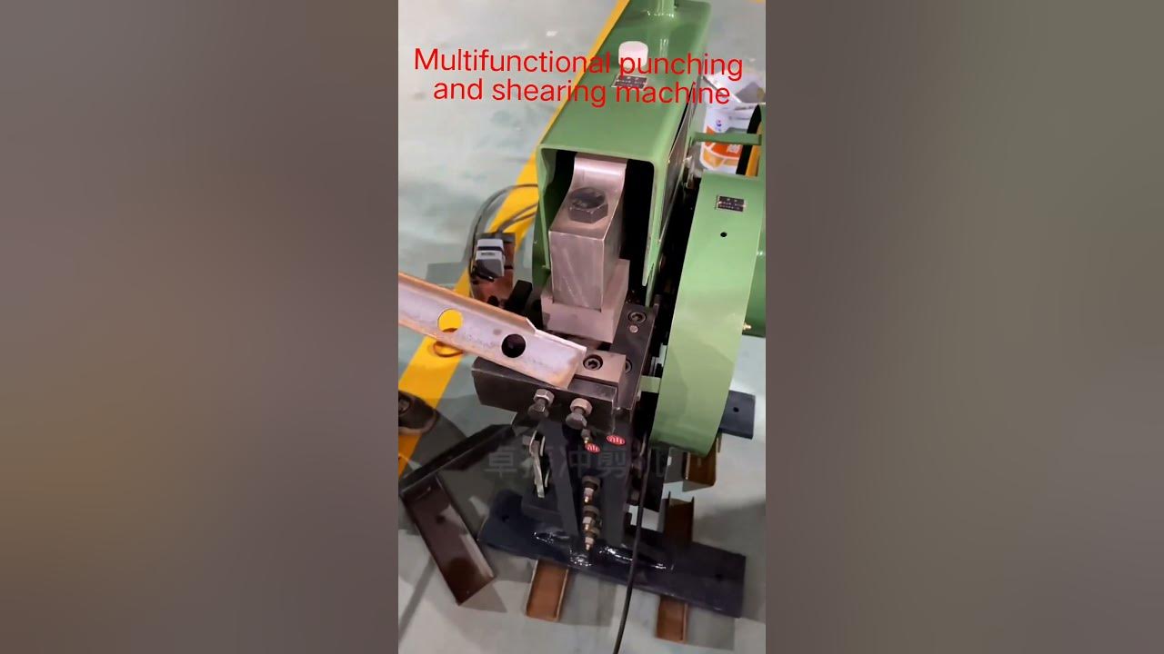 Multi functional channel steel cutting punching machine for sale youtube
