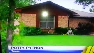 News anchor afraid of snake