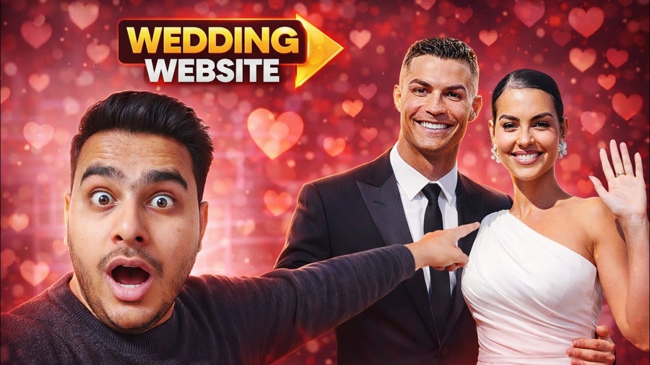 Building Ronaldo Marriage invitation Card Website Using Ai Tools | Coding + Daily Vlog | Day 72