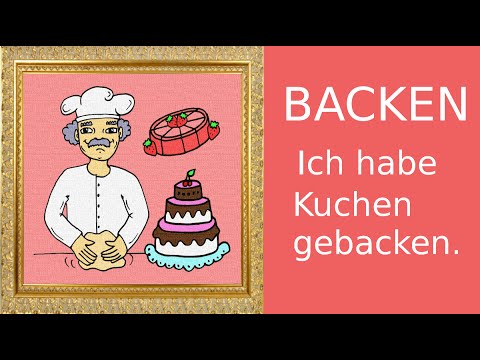 44 deutsche Verben im Perfekt (German lesson: past tense - Verben in der Vergangenheit Teil 1)