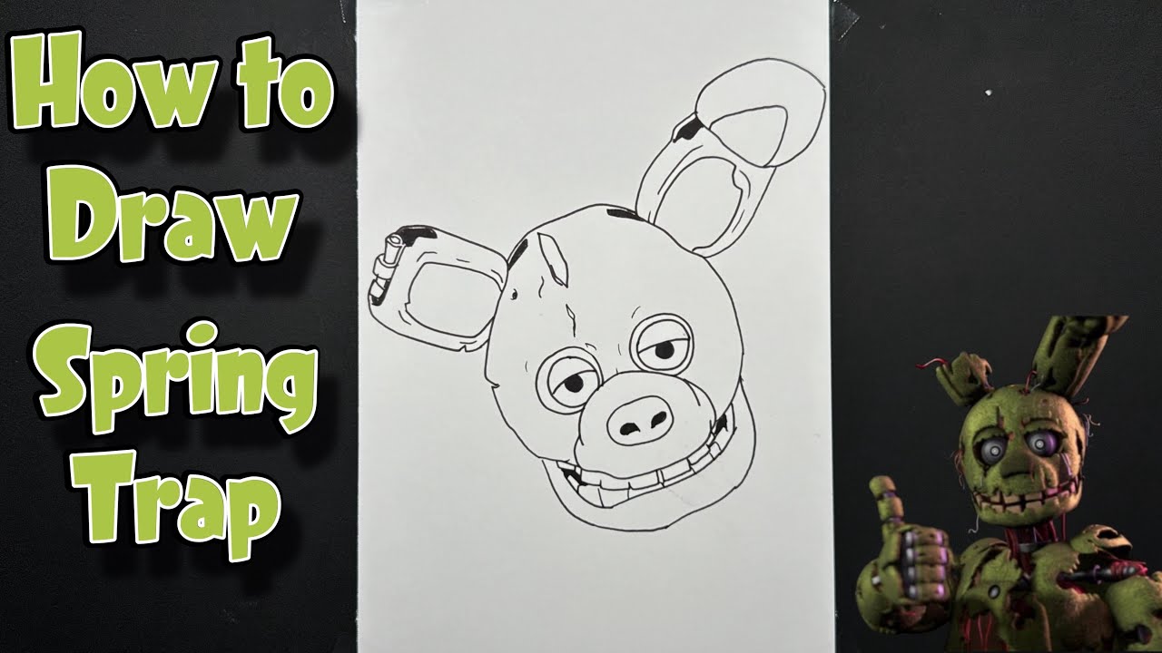 How To Draw Springtrap  FNAF Sketch Tutorial 