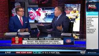NHL Tonight:  How Hurricanes can respond to Aho`s offer sheet  Jul 1,  2019