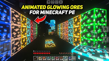 Animated Glowing Ores For Minecraft Pe!!!