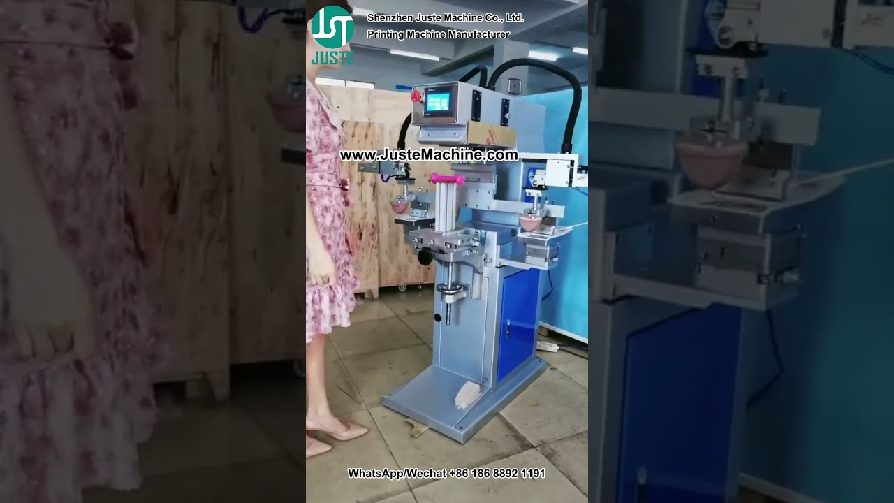 2 Color Side Printing Pad Printer For Dumbbell