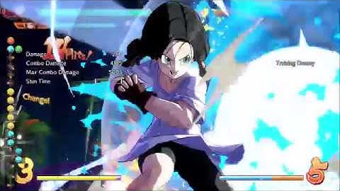 Videl dragon rush and command grab zhc! #DBFZ_VDL #DBFZ timestamps in description
