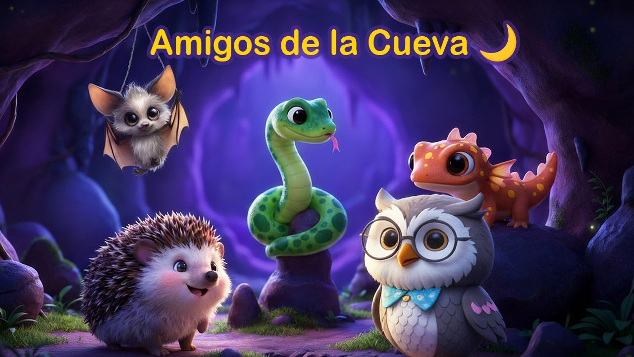 Amigos de la Cueva 🌙🦉 | Canción Infantil de Animales Nocturnos | El Búho Sabio