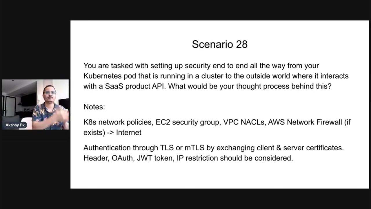🔥Scenario 28 Setting up Security End to End K8S Pods Akshay Pk in