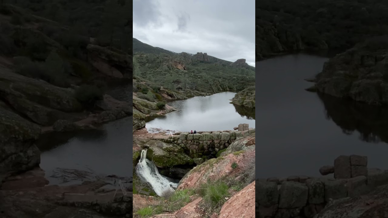 Bear Gulch Reservoir in Pinnacles National Park.