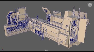 Machine Wireframe Model Explore