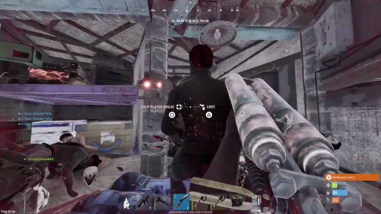 Rust, Rock to Deep in 5 mins on offlining clan