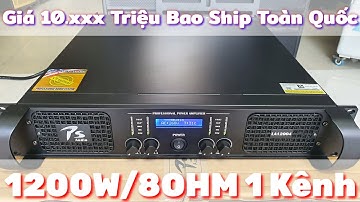 Đẩy Công Suất Khủng Giá Bình Dân PS Audio LA12004 1200W 1 KÊNH 8OHM Tiếng Hay Bền Bỉ Cho Ae Làm Show