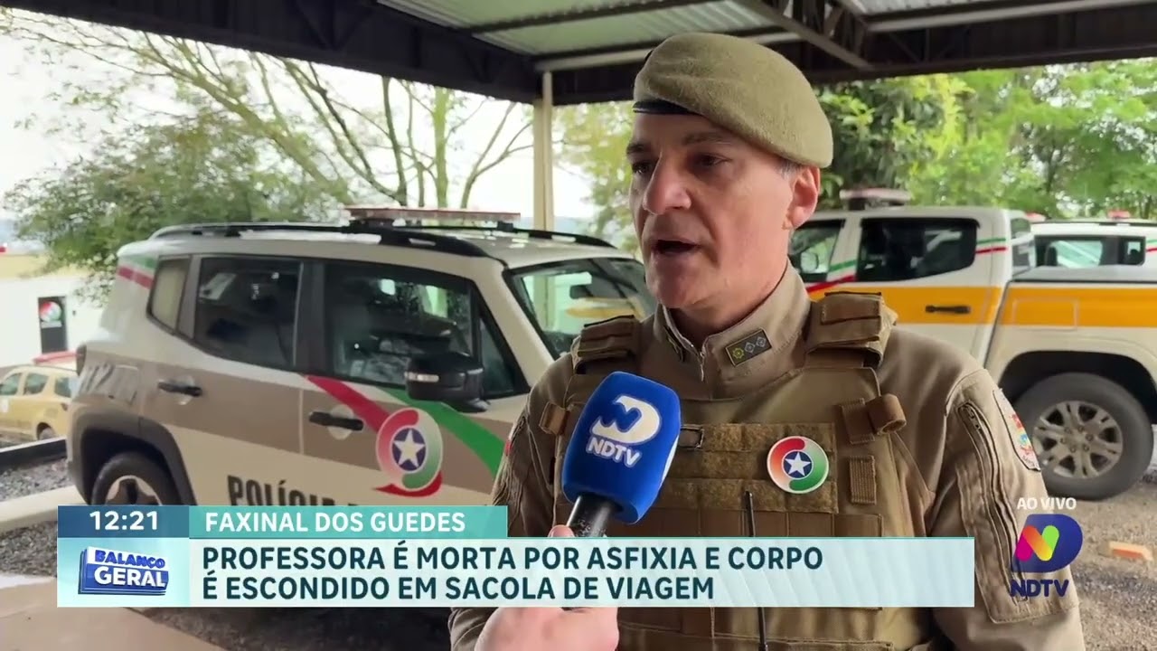 Professora é morta por asfixia e corpo é encontrado em mata em SC