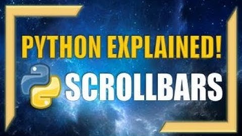 How to Create Scrollbars Using Python! - Tkinter