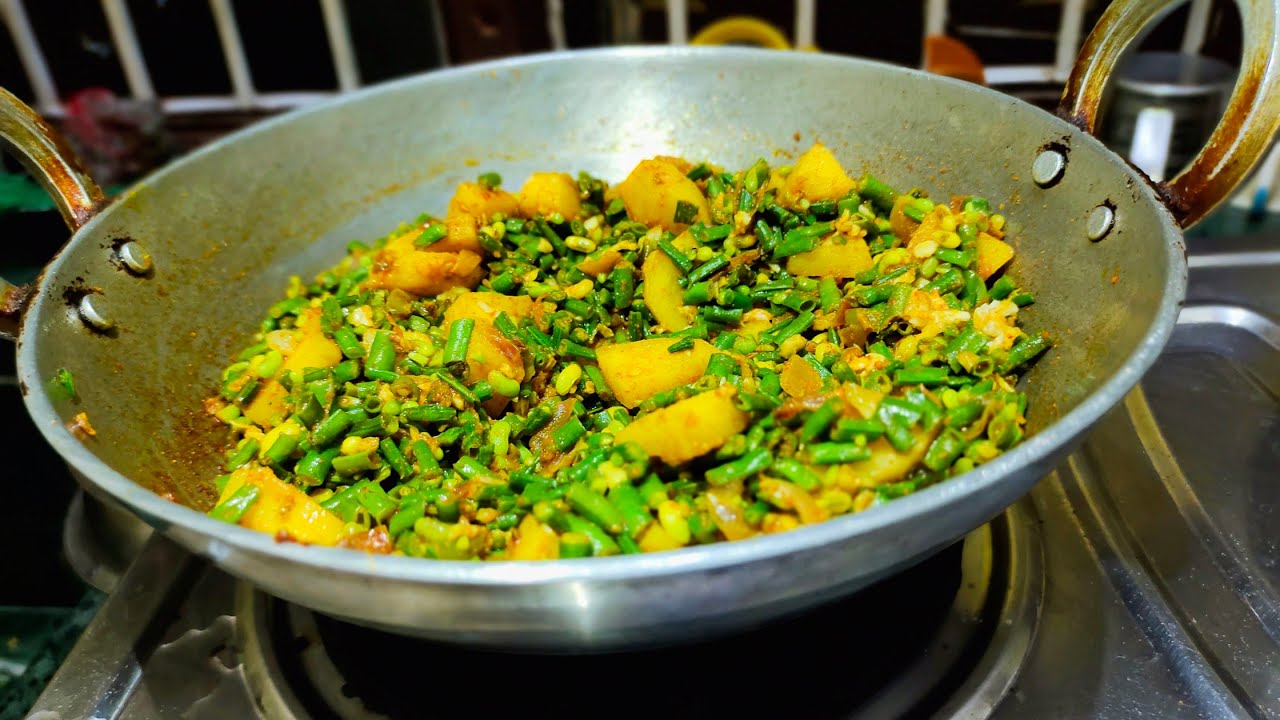 लोबिया की स्वादिष्ट सब्जी बनाने का आसन तरीका | Beans Aloo Ki Sabji | Food Unit