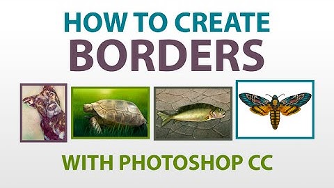 How to Add a BORDER to an Image with Photoshop