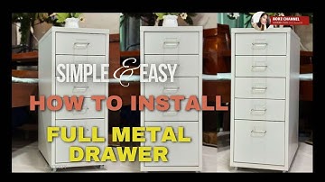 How to install metal drawer cabinet from Shopee?