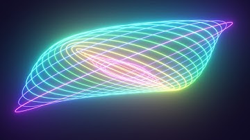 Rings Rotate At Varied Periodic Intervals Creating Lissajous Patterns 4K Video Effects HD Background