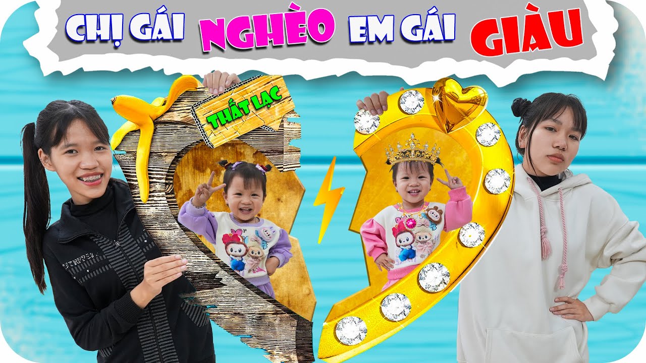Chị Gái Nghèo Vs Em Gái Giàu | Chị Em Song Sinh Thất Lạc | Min Min TV Minh Khoa