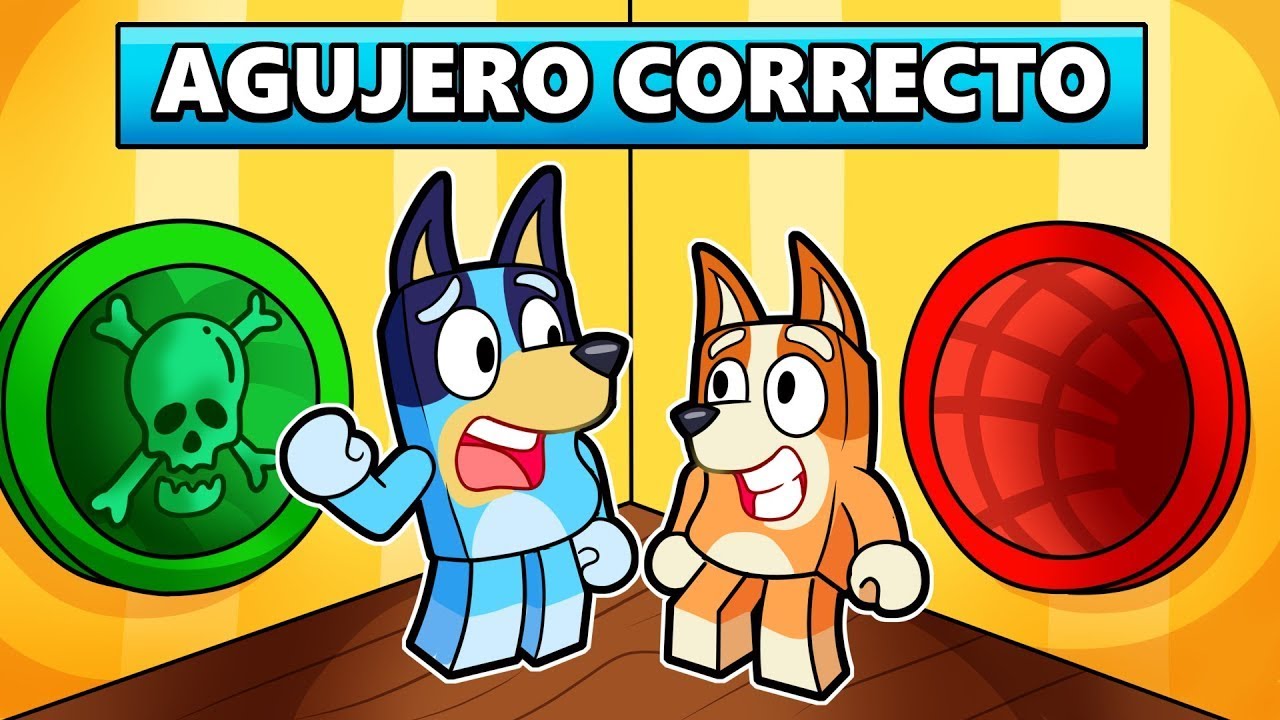 NO ELIJAS EL AGUJERO INCORRECTO en ROBLOX ✅❌ LAS AVENTURAS DE BLUEY Y BINGO EN ROBLOX