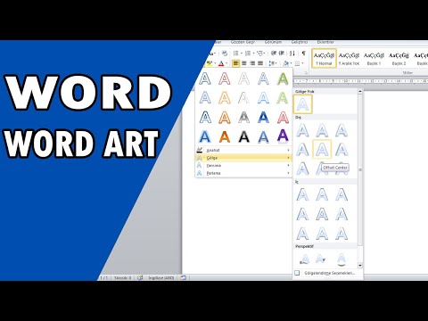 Video: WordArt Kullanarak WORD'de Bir Başlık Nasıl Stillendirilir